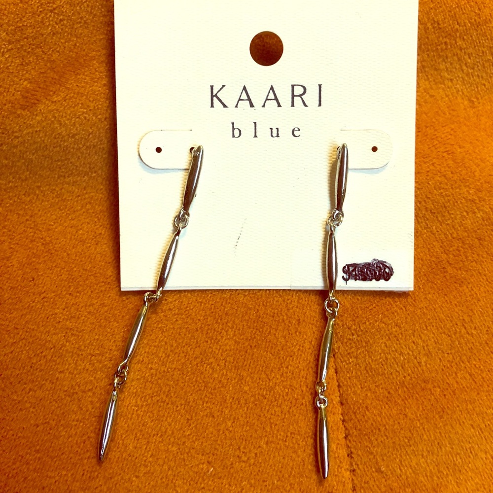 Kaari Blue silver dangle earrings